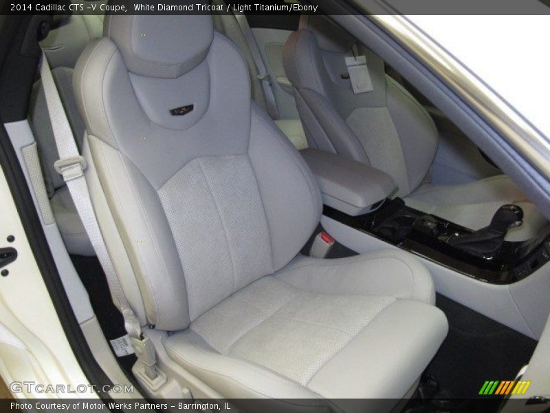 White Diamond Tricoat / Light Titanium/Ebony 2014 Cadillac CTS -V Coupe