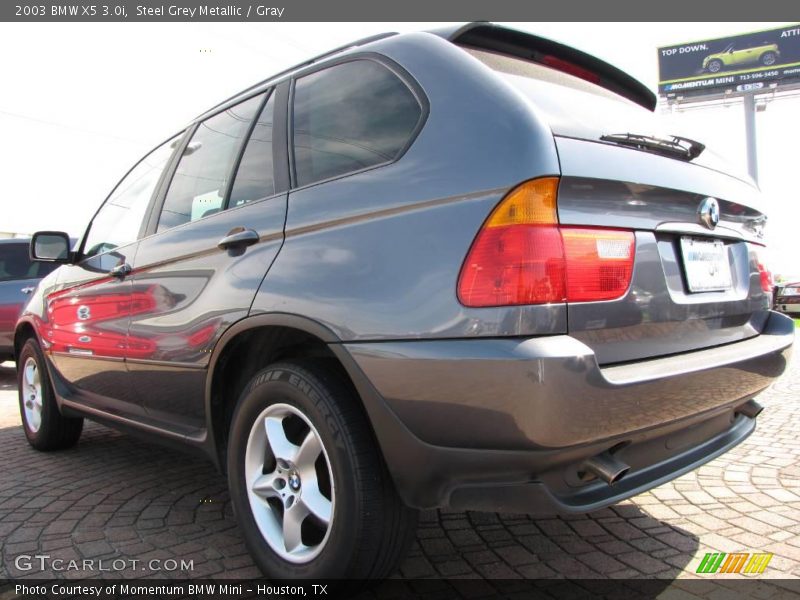 Steel Grey Metallic / Gray 2003 BMW X5 3.0i