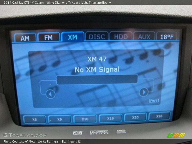 White Diamond Tricoat / Light Titanium/Ebony 2014 Cadillac CTS -V Coupe