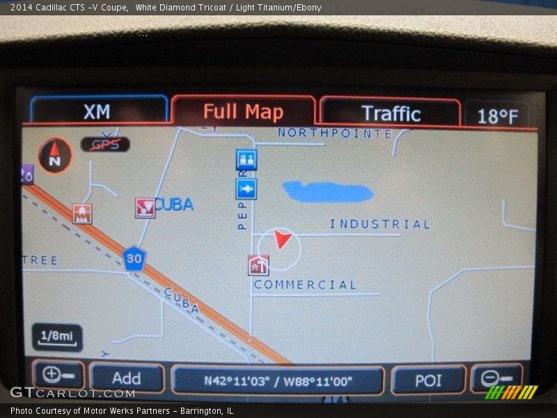 White Diamond Tricoat / Light Titanium/Ebony 2014 Cadillac CTS -V Coupe