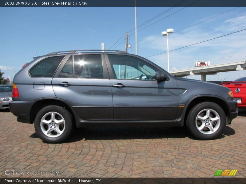 Steel Grey Metallic / Gray 2003 BMW X5 3.0i