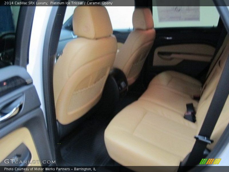 Platinum Ice Tricoat / Caramel/Ebony 2014 Cadillac SRX Luxury