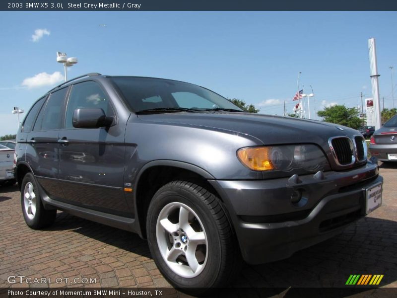 Steel Grey Metallic / Gray 2003 BMW X5 3.0i