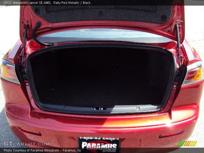 Rally Red Metallic / Black 2012 Mitsubishi Lancer SE AWD