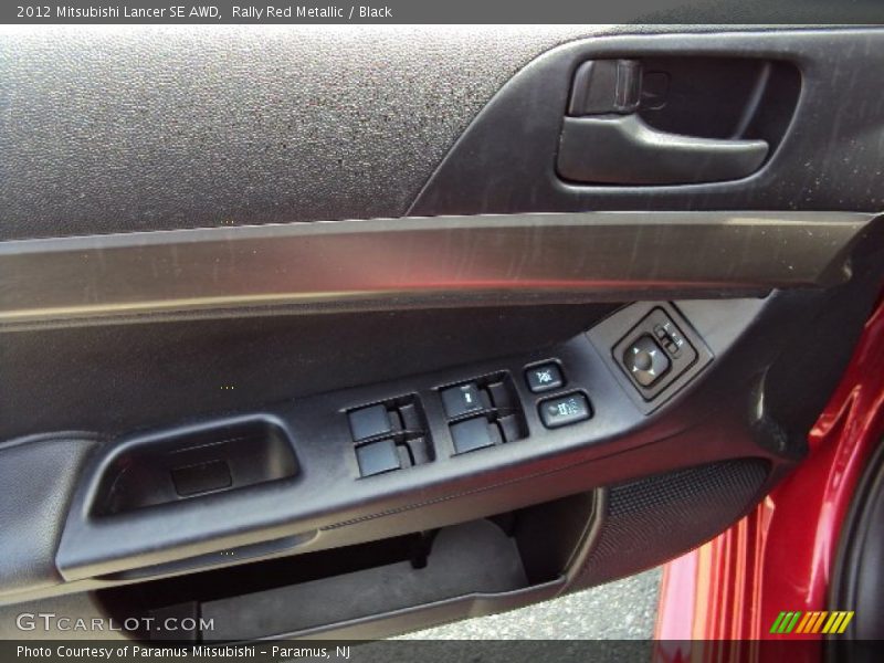 Rally Red Metallic / Black 2012 Mitsubishi Lancer SE AWD