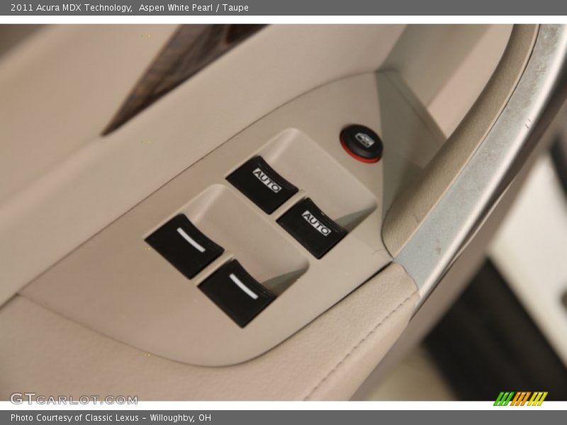 Aspen White Pearl / Taupe 2011 Acura MDX Technology