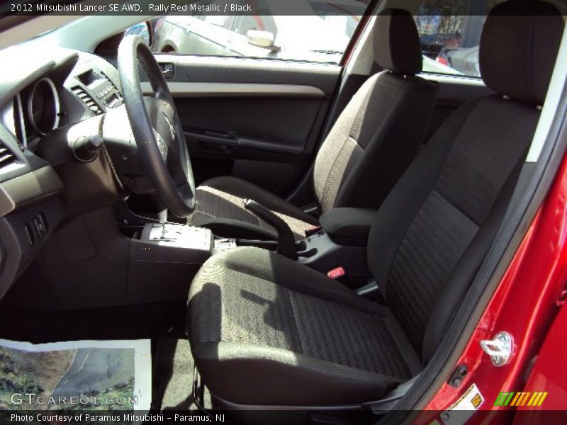 Rally Red Metallic / Black 2012 Mitsubishi Lancer SE AWD