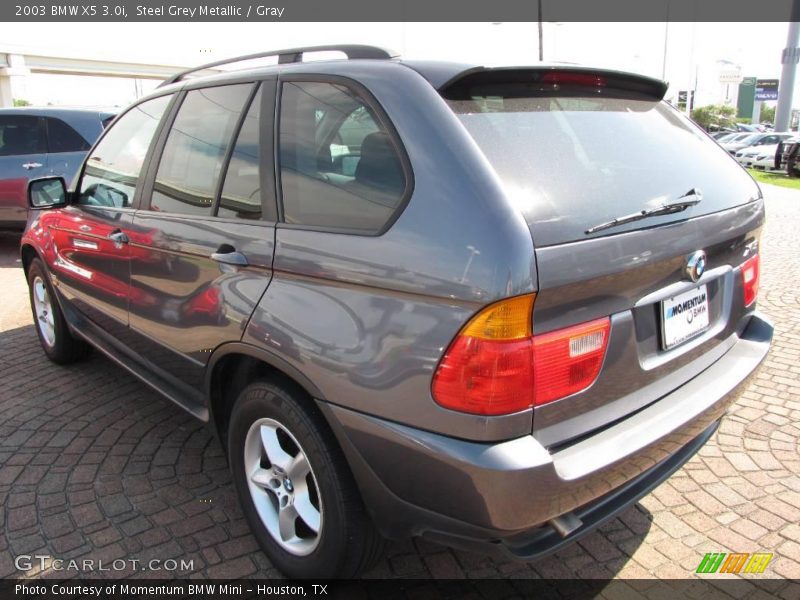 Steel Grey Metallic / Gray 2003 BMW X5 3.0i