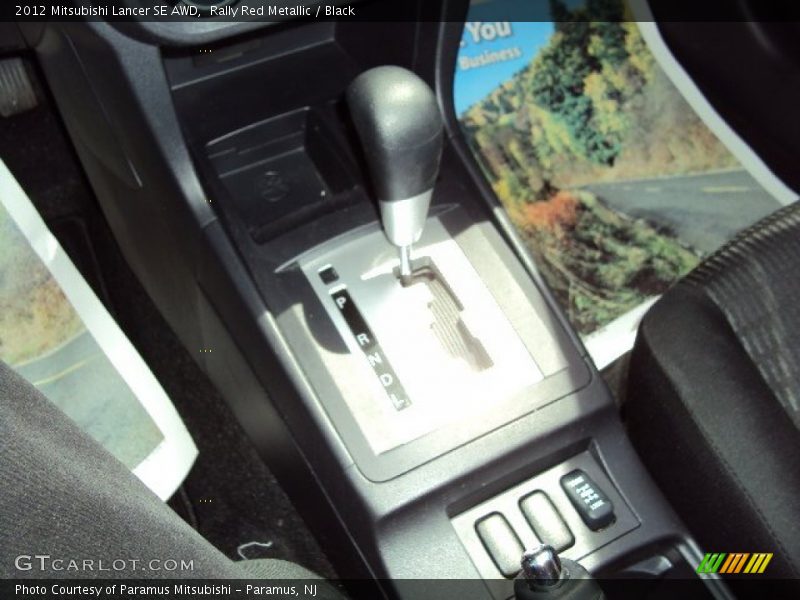 Rally Red Metallic / Black 2012 Mitsubishi Lancer SE AWD