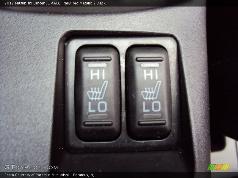 Rally Red Metallic / Black 2012 Mitsubishi Lancer SE AWD