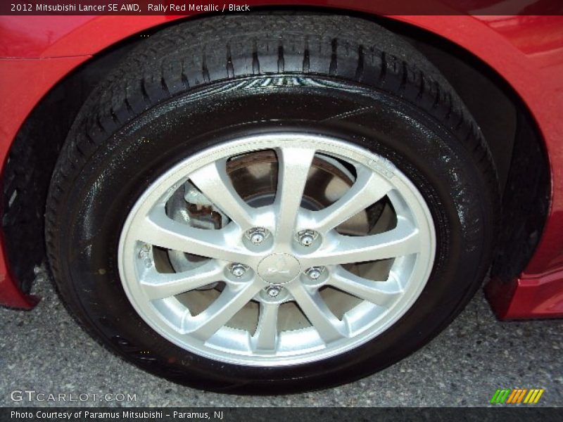 Rally Red Metallic / Black 2012 Mitsubishi Lancer SE AWD