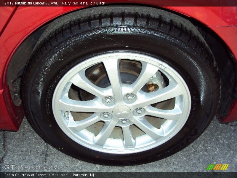 Rally Red Metallic / Black 2012 Mitsubishi Lancer SE AWD