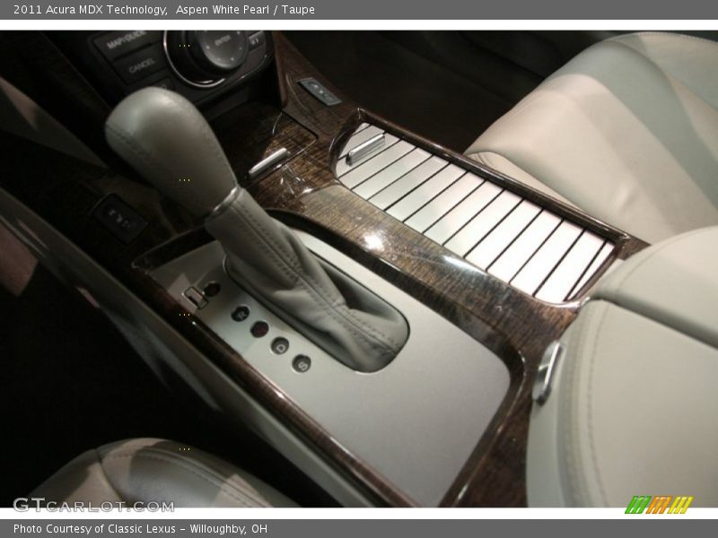 Aspen White Pearl / Taupe 2011 Acura MDX Technology
