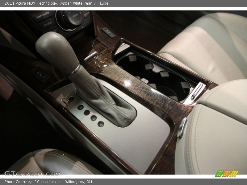 Aspen White Pearl / Taupe 2011 Acura MDX Technology