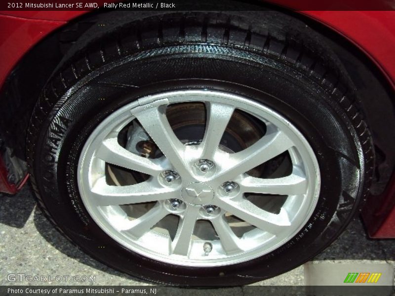 Rally Red Metallic / Black 2012 Mitsubishi Lancer SE AWD