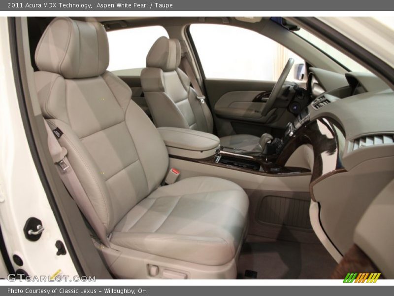 Aspen White Pearl / Taupe 2011 Acura MDX Technology