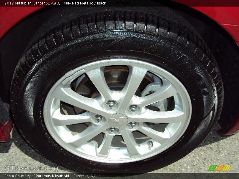 Rally Red Metallic / Black 2012 Mitsubishi Lancer SE AWD
