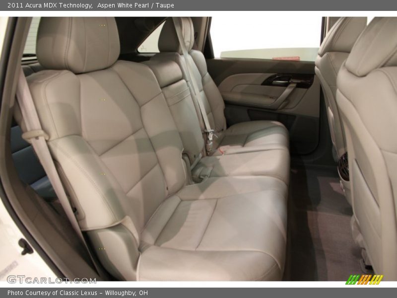 Aspen White Pearl / Taupe 2011 Acura MDX Technology