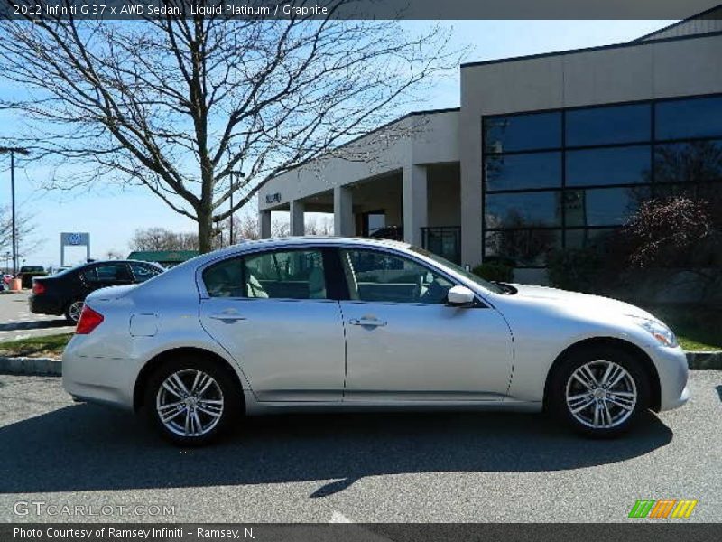 Liquid Platinum / Graphite 2012 Infiniti G 37 x AWD Sedan