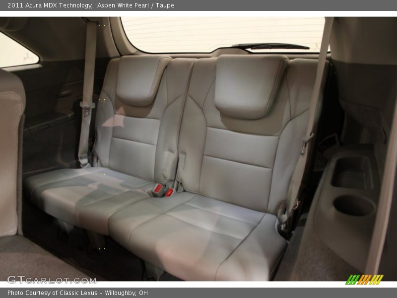 Aspen White Pearl / Taupe 2011 Acura MDX Technology