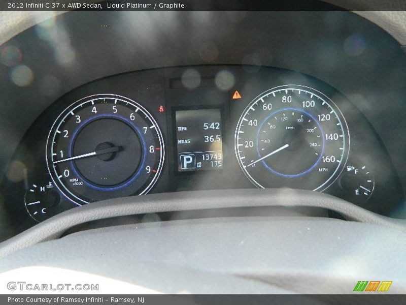 Liquid Platinum / Graphite 2012 Infiniti G 37 x AWD Sedan