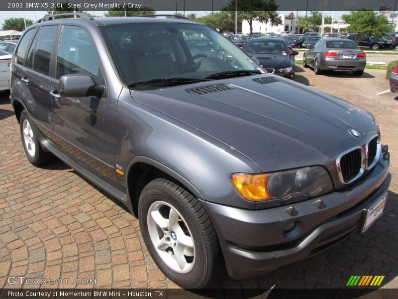 Steel Grey Metallic / Gray 2003 BMW X5 3.0i