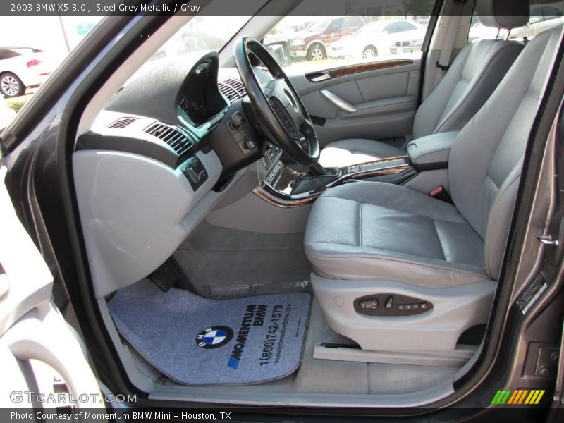 Steel Grey Metallic / Gray 2003 BMW X5 3.0i