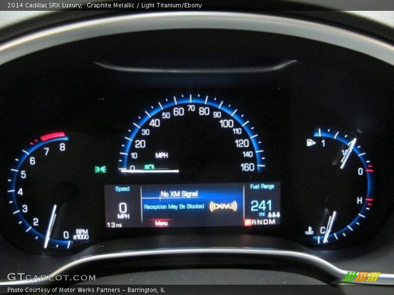 Graphite Metallic / Light Titanium/Ebony 2014 Cadillac SRX Luxury