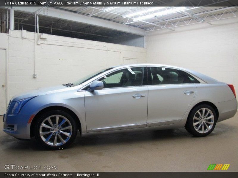 Radiant Silver Metallic / Medium Titanium/Jet Black 2014 Cadillac XTS Premium AWD