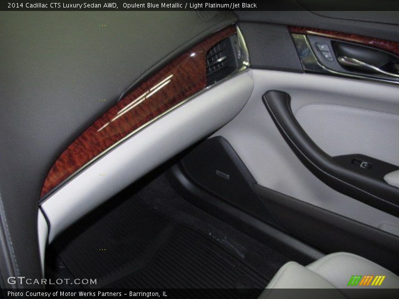 Opulent Blue Metallic / Light Platinum/Jet Black 2014 Cadillac CTS Luxury Sedan AWD