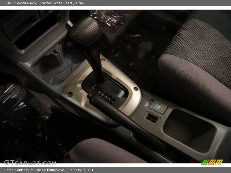 Frosted White Pearl / Gray 2003 Toyota RAV4