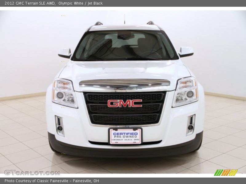 Olympic White / Jet Black 2012 GMC Terrain SLE AWD
