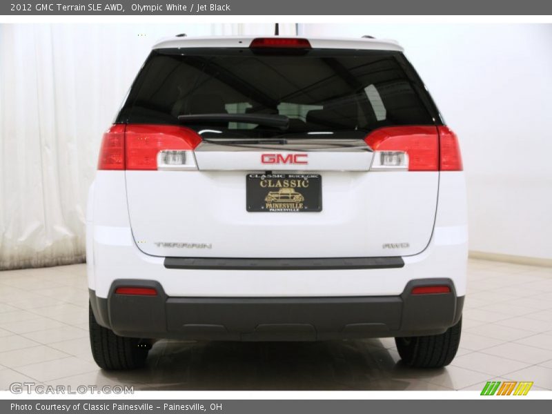 Olympic White / Jet Black 2012 GMC Terrain SLE AWD