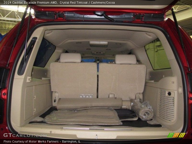 Crystal Red Tintcoat / Cashmere/Cocoa 2014 Cadillac Escalade Premium AWD