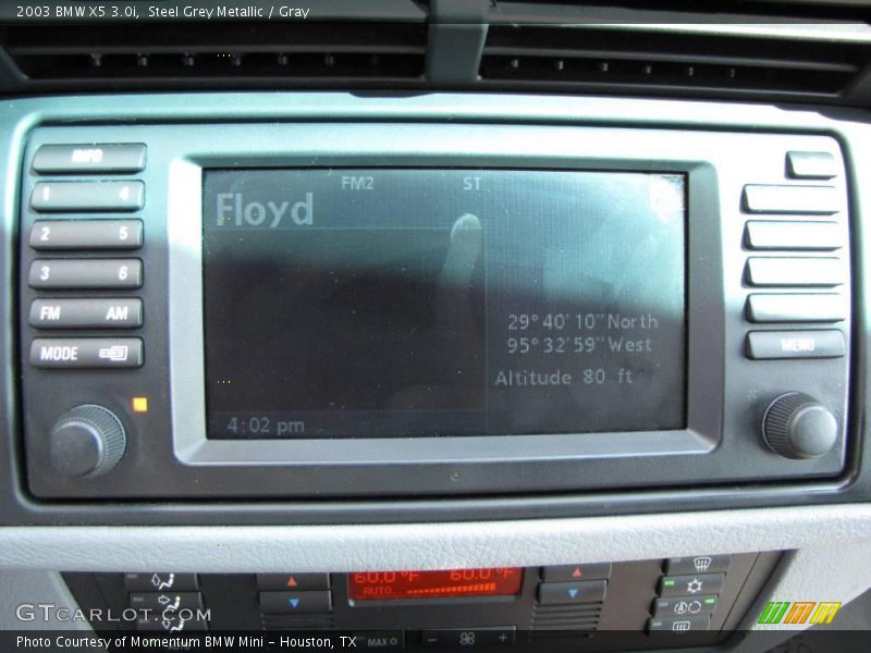 Steel Grey Metallic / Gray 2003 BMW X5 3.0i