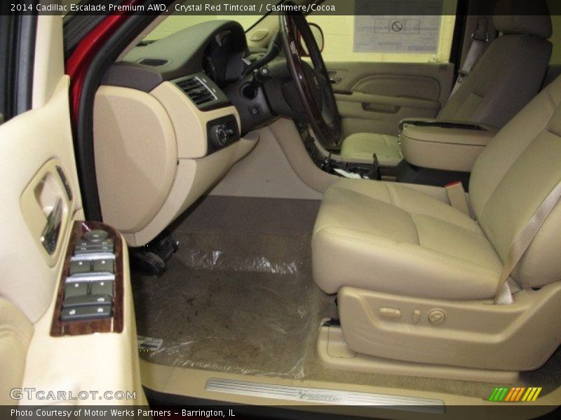 Crystal Red Tintcoat / Cashmere/Cocoa 2014 Cadillac Escalade Premium AWD
