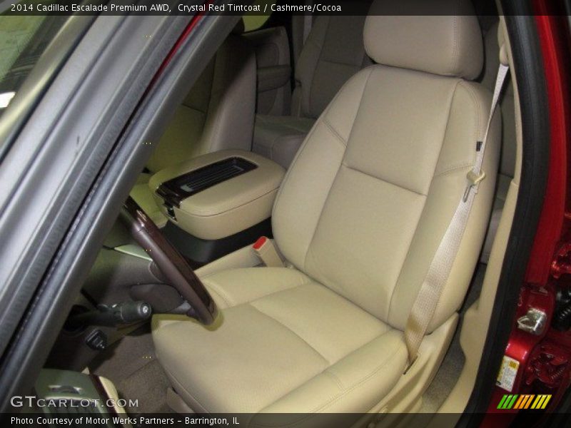 Crystal Red Tintcoat / Cashmere/Cocoa 2014 Cadillac Escalade Premium AWD