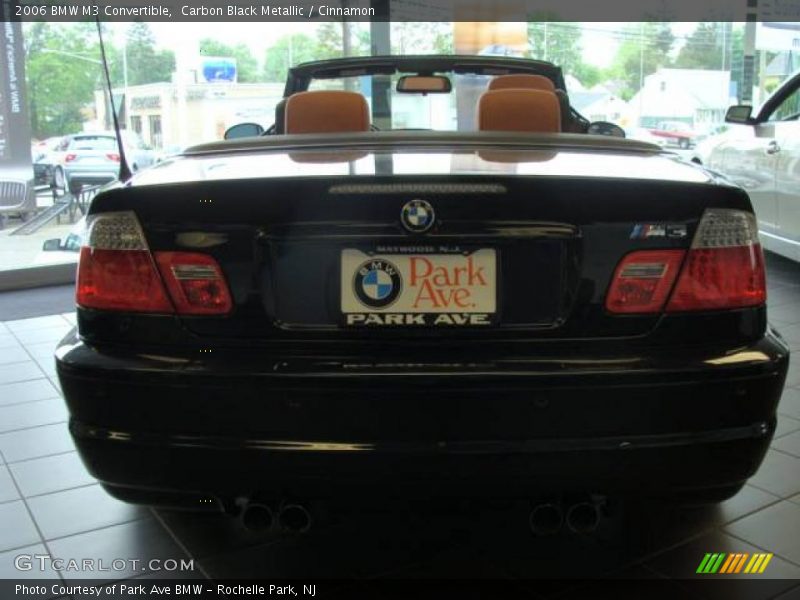 Carbon Black Metallic / Cinnamon 2006 BMW M3 Convertible