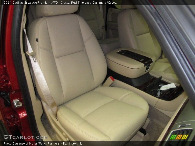 Crystal Red Tintcoat / Cashmere/Cocoa 2014 Cadillac Escalade Premium AWD