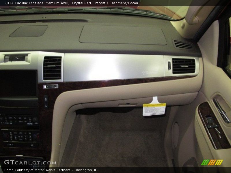 Crystal Red Tintcoat / Cashmere/Cocoa 2014 Cadillac Escalade Premium AWD