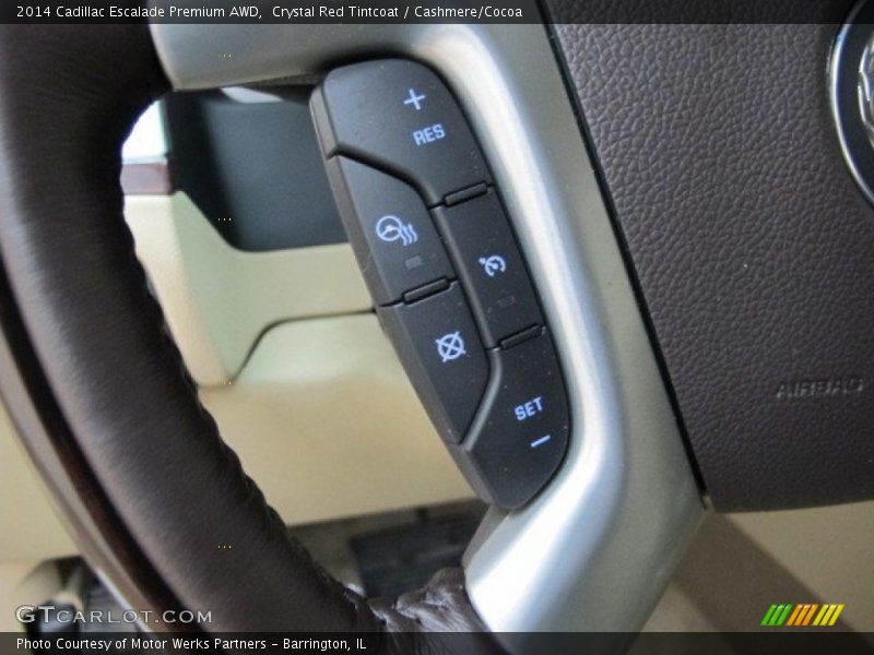 Crystal Red Tintcoat / Cashmere/Cocoa 2014 Cadillac Escalade Premium AWD