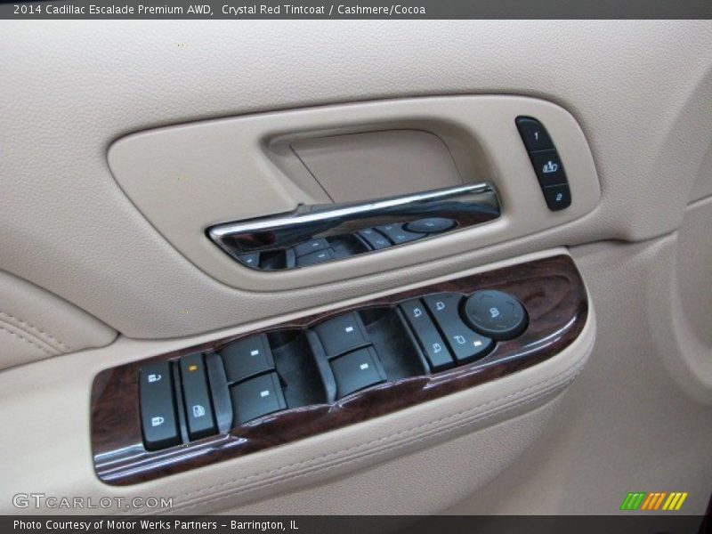 Crystal Red Tintcoat / Cashmere/Cocoa 2014 Cadillac Escalade Premium AWD