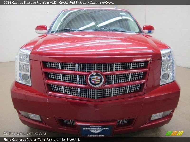 Crystal Red Tintcoat / Cashmere/Cocoa 2014 Cadillac Escalade Premium AWD