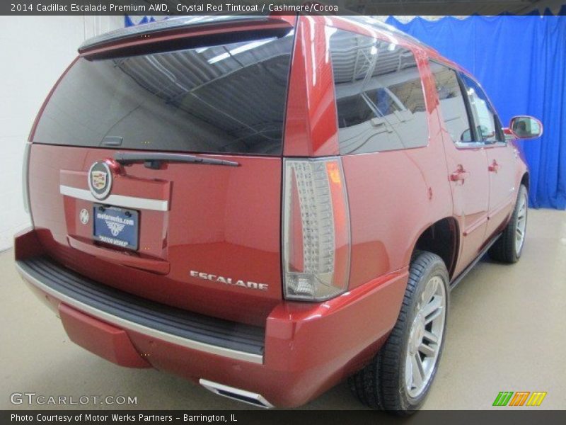 Crystal Red Tintcoat / Cashmere/Cocoa 2014 Cadillac Escalade Premium AWD