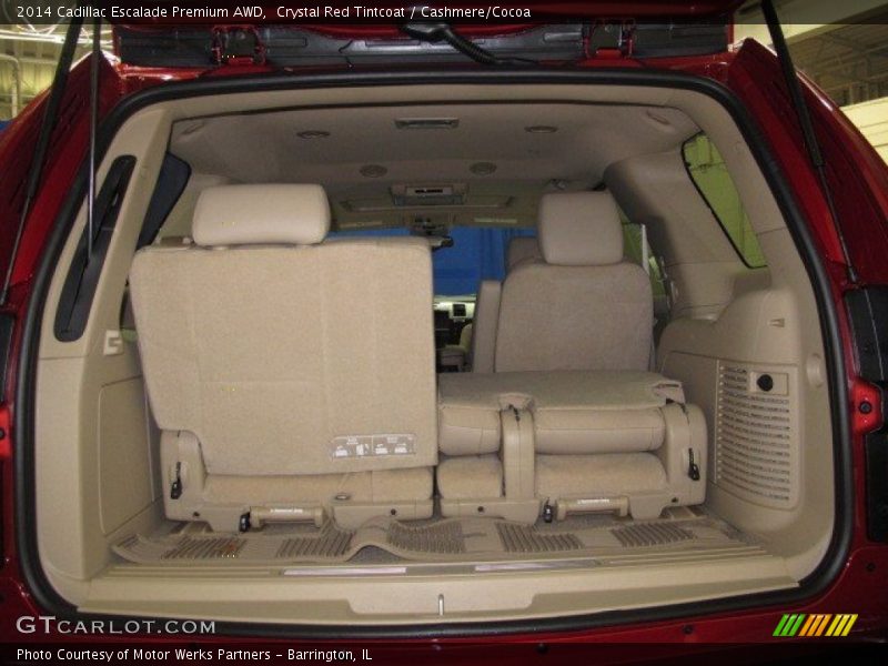 Crystal Red Tintcoat / Cashmere/Cocoa 2014 Cadillac Escalade Premium AWD