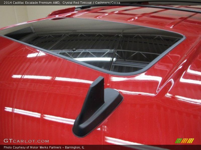 Crystal Red Tintcoat / Cashmere/Cocoa 2014 Cadillac Escalade Premium AWD