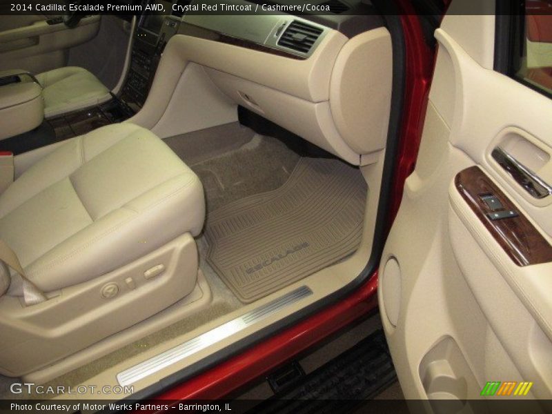 Crystal Red Tintcoat / Cashmere/Cocoa 2014 Cadillac Escalade Premium AWD