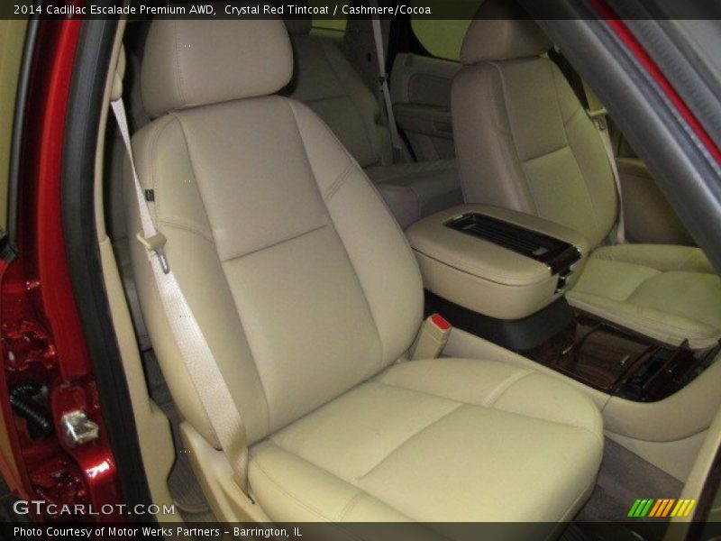 Crystal Red Tintcoat / Cashmere/Cocoa 2014 Cadillac Escalade Premium AWD