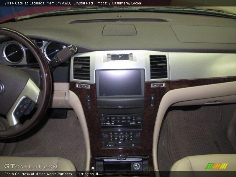 Crystal Red Tintcoat / Cashmere/Cocoa 2014 Cadillac Escalade Premium AWD