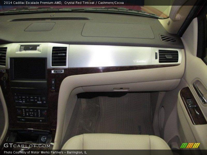 Crystal Red Tintcoat / Cashmere/Cocoa 2014 Cadillac Escalade Premium AWD